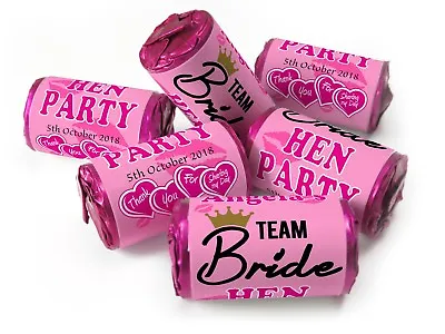 £33 • Buy Team Bride Sweets Personalised Favours Love Heart Sweets Hen Party V4