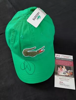 NOVAK DJOKOVIC  Signed LACOSTE Green Tennis Hat COA - JSA  • $699.95