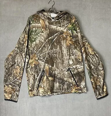 Realtree Edge By Colosseum Men's  Pullover Brown Camouflage Hoodie Sweatshirt M • $9.99