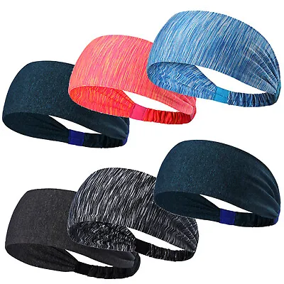 Women Fitness Yoga Headband Cycle Running Boho Hairband Elastic Stretch Band • £3.69