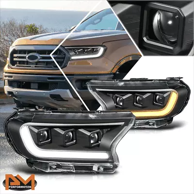 For 19-23 Ford Ranger XL XLT LED DRL Projector Headlights W/ Start Up Animation • $359.89