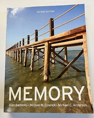 Memory 2nd Edition By Baddeley Etc. Psychology Press Ppaperback • $10.81