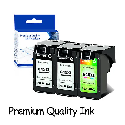 2x PG-645XL 1xCL-646XL Ink Cartridge FOR Canon PIXMA MG2960 MG3060 TS3166 TS3360 • $101.04