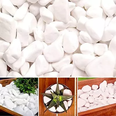 Decorative MARBLE EXTRA WHITE Stones / Pebbles * HOME & GARDEN * AQUARIUM 1-2cm • £139.99