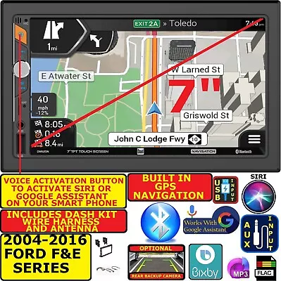 2004-2016 Ford F & E Series Am/fm Gps Navigation Bluetooth Usb Car Radio Stereo • $269.99