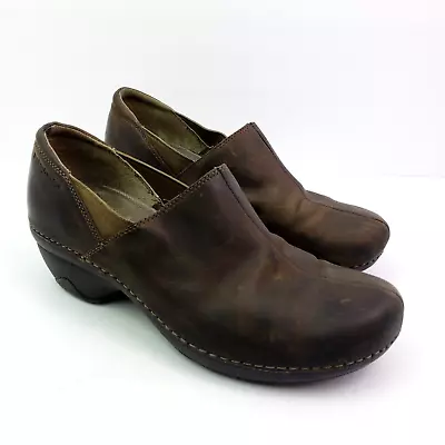 Patagonia Better Womens Size 10 Dark Expresso Leather Slip On Clog Shoes • $38.69