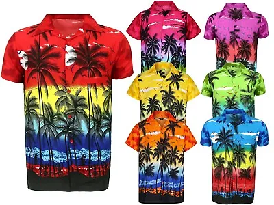 Hawaiian Shirt Aloha Tropical Palm Tree Summer Beach Fancy Party Stag Xs - Xxl • £9.95