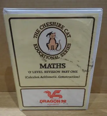 £21 • Buy Dragon 32 Computer - The Cheshire Cat - Maths O Level Revision Part 1 - Untested