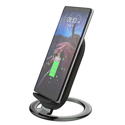 WIRELESS CHARGER 15W FAST STAND DETACHABLE 2-COILS CHARGING PAD For CELL PHONES • $31.65