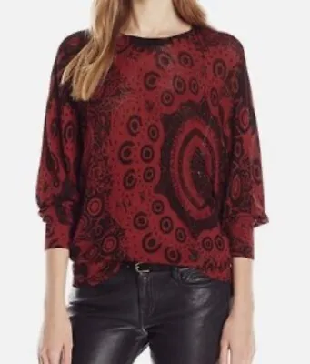 Desigual Round Neck Geometric Sweater Size M RRP $189.95 • $30