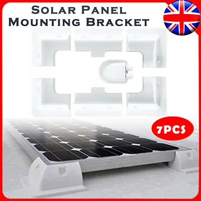 £18.99 • Buy 7pcs Solar Panel Corner Mounting Brackets Kit Vehicle Roof Mount Caravan Boat RV