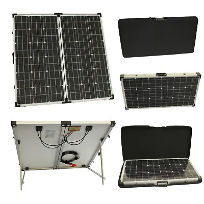 £279.99 • Buy 150W 12V Folding Solar Panel Charging Kit For Caravan Motorhome Campervan Boat
