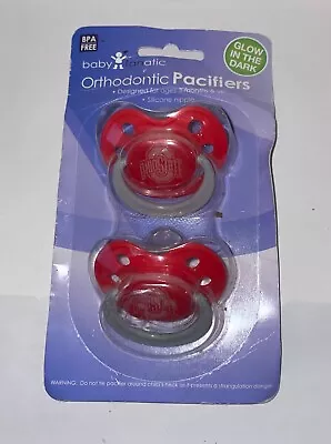 Ohio State Buckeyes GLOW IN THE DARK Baby Infant Pacifiers NEW 2 Pack • $9.50