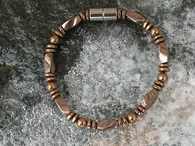 Mens Womens 100% Copper Magnetic Therapy Hematite Anklet Necklace Bracelet • $38.99