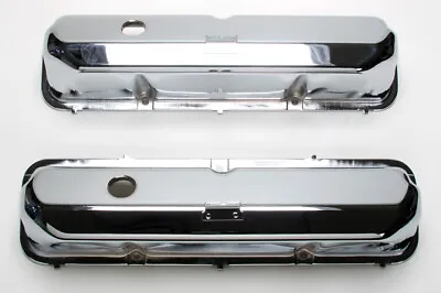 New Ford 427 Chrome Pent Roof Valve Covers Shelby Cobra With Breather Holes • $184.95