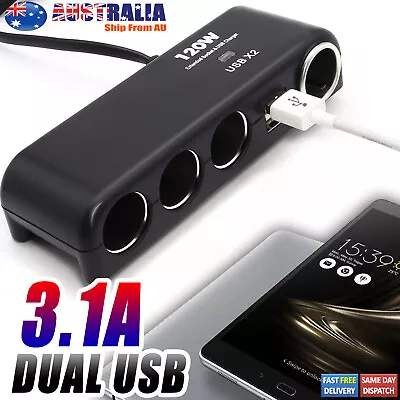 3.1A 12V USB Fast Car Cigarette Quick Charger Multi Lighter Socket 4-Way Adapter • $11.39