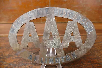 1910-1920 Arlington Minnesota Auto ASSN AAA Brass Grill Badge Emblem Topper Sign • $79.95