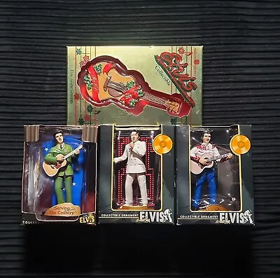 4 Elvis Presley - Trevco Christmas Collectible Ornaments - Holiday Sale Lot Of 4 • $44.99