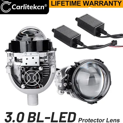 110W 3.0  Bi LED Projector Lens Car Headlight Kit Universal Retrofit VS Xenon 2X • $0.01