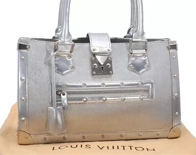 Authentic Louis Vuitton Suhali Fabureau Shoulder Hand Bag Purse Silver LV 0289J • $1060