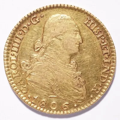 1806 Spain Gold 2 Escudos • $772.29