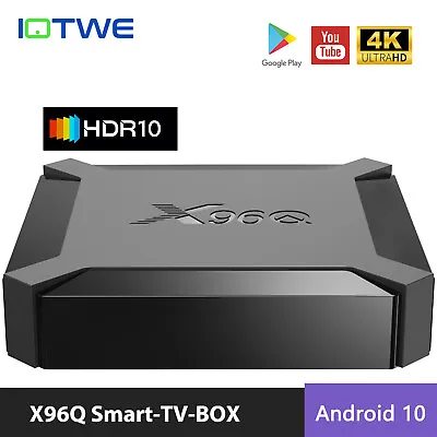 2023 New Smart TV Box Android 10 8/16GB 4K HD 4 Core WIFI Media Player HDMI UK • £22.49