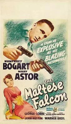 THE MALTESE FALCON Movie POSTER 20x40 Humphrey Bogart Mary Astor Peter Lorre • $17.98