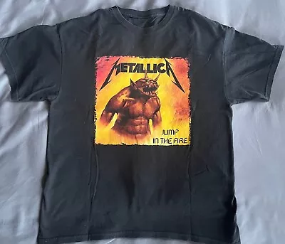 Metallica Jump Fire Shirt Xl Megadeth Slayer Anthrax Thrash Metal Guns Roses • $19.50