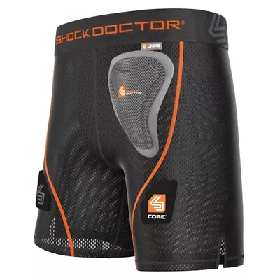 $24.99 • Buy Shock Doctor GIRLS Mesh Hockey Shorts With Pelvic Protector & Tabs For Socks