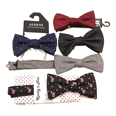 5 Bow Tie Pretied LOT Mens Fashion Novelty Adjustable Tuxedo Bowtie Neckties NEW • $16.91