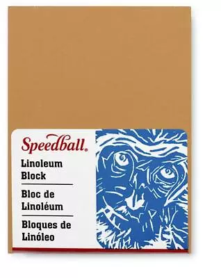 Speedball 3  X 4  Lino Block Smoky Tan • £4.24