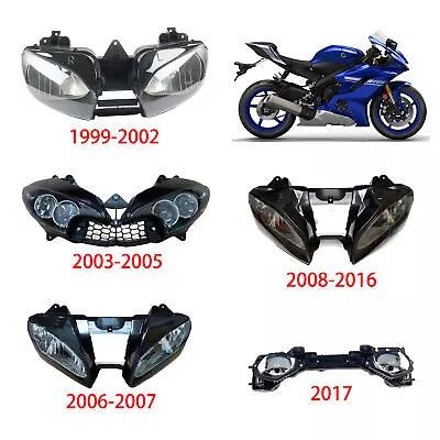 Headlight For YZF R6 1999 00 01 02 03 04 05 06 - 2016 Yamaha Headlamp Assembly • $190.95