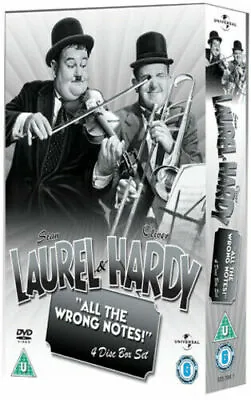 Laurel And Hardy: All The Wrong Notes!  [4 DISC BOX SET DVD] *New & Sealed*👌 • £8.99