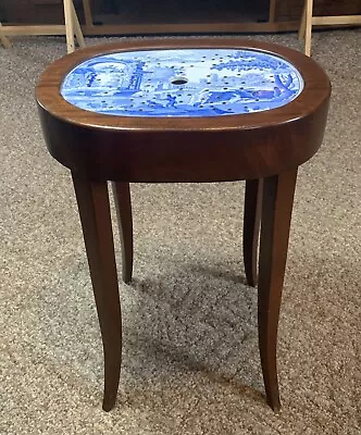 Very Rare Early 19th Century Blue Italian  Regency Spode Meat Strainer Table • $294.99