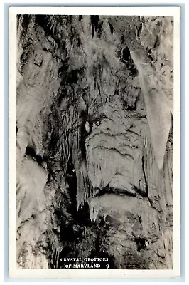 Boonsboro Maryland MD RPPC Photo Postcard Ceiling View Crystal Grottoes C1940's • $19.47