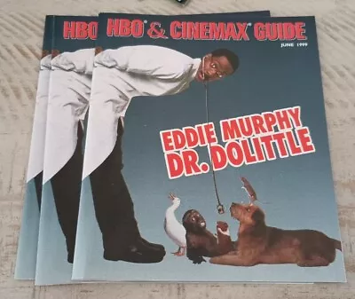 HBO & Cinemax TV Booklet Guide June 1999 Eddie Murphy DR Dolittle Chris Rock • $5