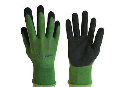 Briers Bamboo Grip Green Gardening Work Gloves All Sizes LadiesMens Gloves • £6.65