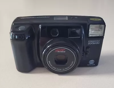 MINOLTA FREEDOM ZOOM 90 35mm Camera 38-90mm Point & Shoot Works Needs Battery • $4.99