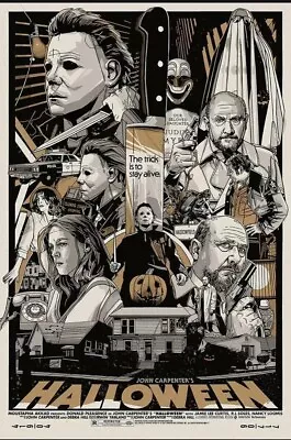 HALLOWEEN By Tyler Stout - Variant Edition /450) Mondo GMA Screen Print Poster  • $59.99