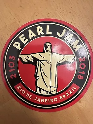 Pearl Jam Official Event Sticker.  Rio De Janeiro Brazil March 21 2018 • $20.51