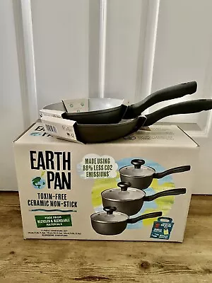 £119.95 • Buy Prestige Earth Pan Saucepan And Frying Pan Set Of 5