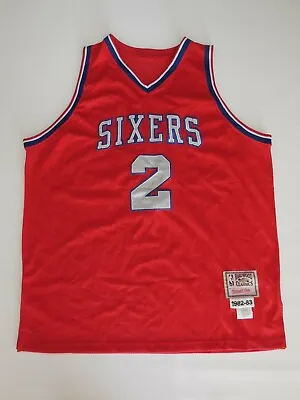 Philadelphia 76ers Moses Malone 1982-83 Mitchell & Ness Jersey Size 52 • $166