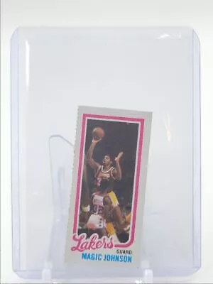 Magic Johnson 1980-81 Topps Basketball Rookie Ripped Mini #139 Rc Q0899 • $3.25