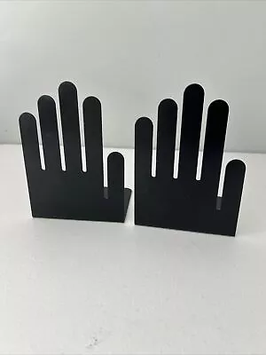 Vintage MCM Spectrum Division Designs Hands Book Ends Black • $35