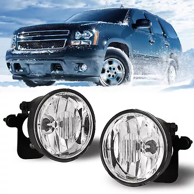 Fog Lights For 04-06 Chevy Suburban 1500 / 00-06 Tahoe Z71 Clear Lens W/2 Bulbs • $33.69