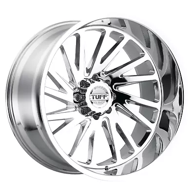 22x12 Tuff T2a Chrome  Wheel Rim  8x165 For  Ram 2500 Chevy Gmc Left Side 8 Lug • $700