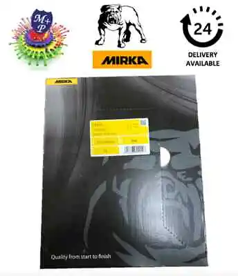 Mirka Carat / GOLD 230 X 280mm Sanding Paper Grit P40/P60/P80 25 Pieces No Hole • £13.50