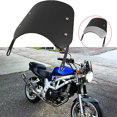 5 - 7  Round Headlight Motorcycle Windshield Windscreen For Suzuki SV650 SV650S • $26.28