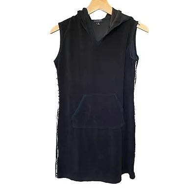 Burberry Terry Cloth Pullover Black Swim Cover Up Dress Womens Medium • $79.99