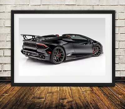 Styled Lamborghini Vorsteiner Huracán Spyder - High Quality Premium Poster Print • $29.95